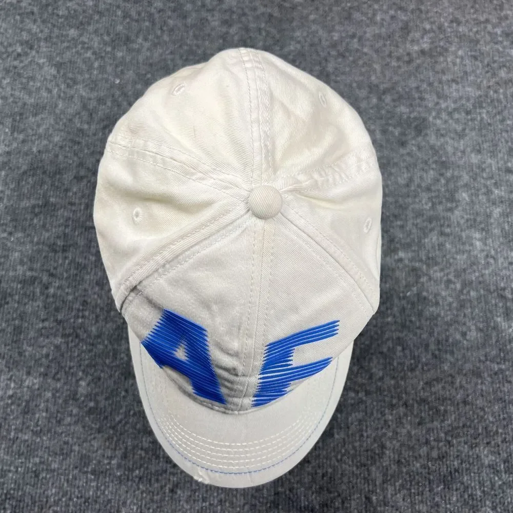 American Eagle Since‎ 77 Cap Adult Small/Medium S/M Big AE Graphic White Hat